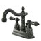 Kingston Brass NB1600AL 4" Centerset Bathroom Faucet, Black Stainless Steel NB1600AL - alternate 1